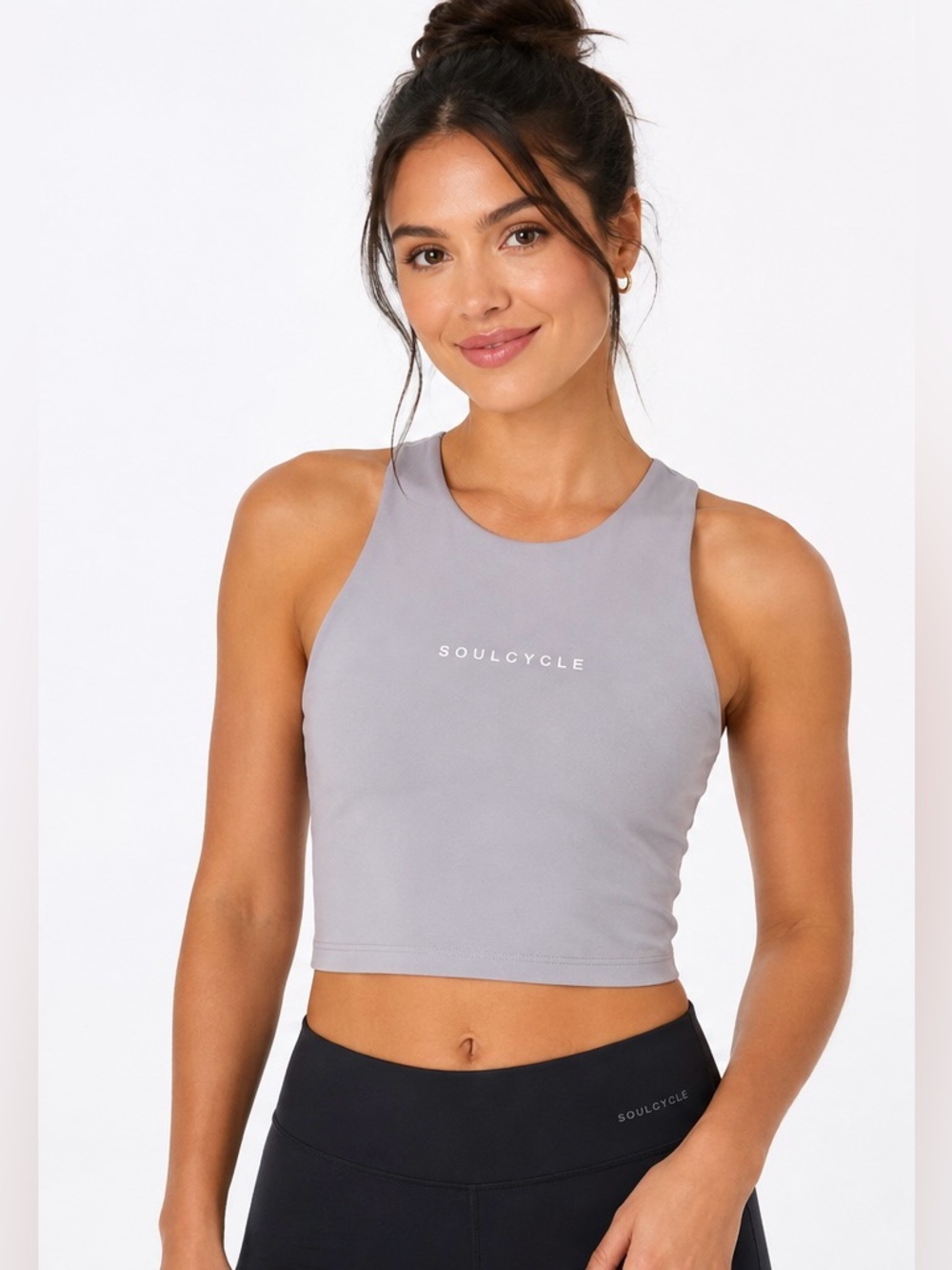 SoulCycle Warrior Tank Crop Top – NWT – Size M – Grey Lilac